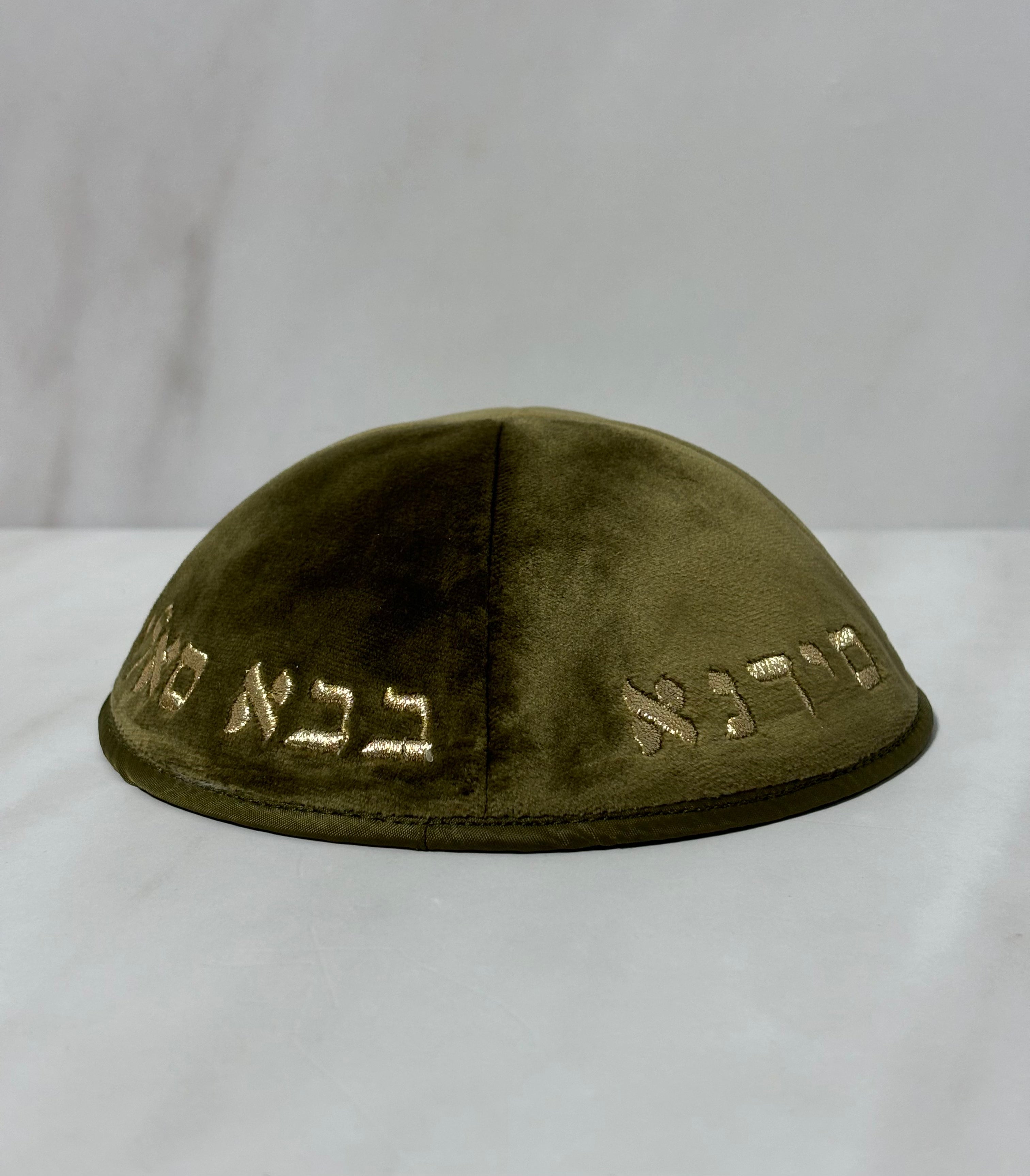 כיפות מרוקו קטיפה "בבא סאלי" צבע ירוק