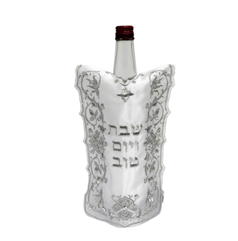 כיסוי לבקבוק יין סטן "עיטורים" 26 ס"מ